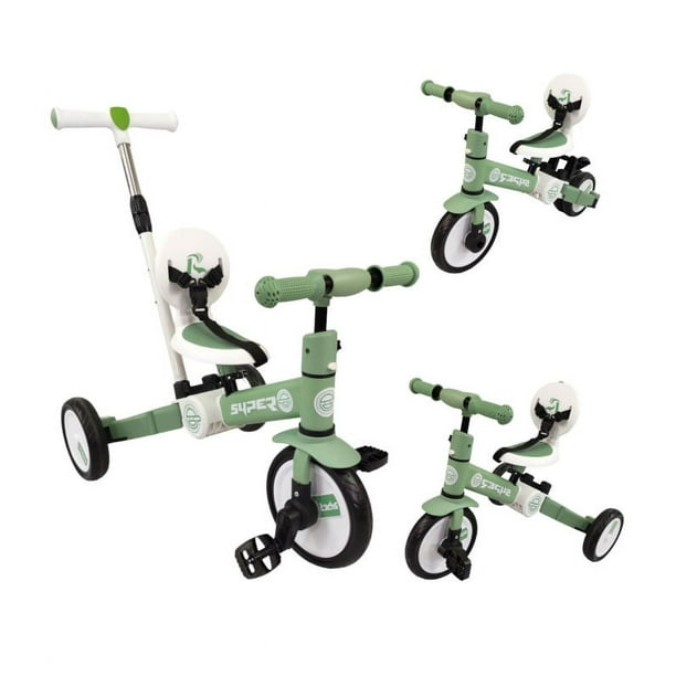 Triciclo Evolutivo The Baby Shop 4 en 1 Bicicleta de Equilibrio y Balance Verde -
