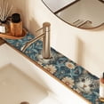 thumbnail image 2 of Yayeee Faucet Mat for Kitchen Sink 14.7" Diatomite Long Splash Guard Pad, Flowers Cat, 2 of 7