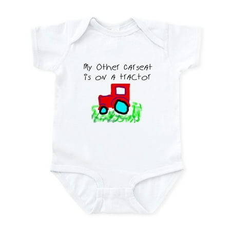 

CafePress - My Other Carseat Is On A Tractor Infant Creeper - Baby Light Bodysuit Size Newborn - 24 Months