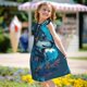 thumbnail image 5 of Balery Blue Iceberg Leaf Wolf Camisón de princesa para niñas, pijama de algodón con mangas abullonadas, suave y bonito.-Large, 5 of 6