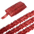 thumbnail image 1 of Uxcell 5 Yards 1.2 Inch Cinta de Lentejuelas Elástica de 3 Filas para Manualidades DIY, Costura de Vestidos de Disfraces, Rojo, 1 of 7