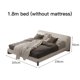 thumbnail image 1 of Simple Modern Queen /King Size Bed Frame Bedroom Furniture Velvet Double Bed For Adults With Storage Designer Home Furniture My Lux Decor Round, 1 of 12