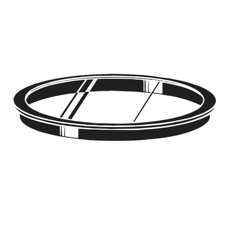 9536BK-Kichler Lighting-Pipp S Lane - Lens - 6 Inches Wide