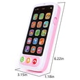 thumbnail image 3 of Smart Cellphone Toy Kids Learning Mobile Phone Music Sound Educational Child Birthday Gift, 3 of 8