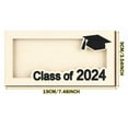 thumbnail image 6 of Joernso Graduation Wooden Money Holder Class of 2024 Graduates Wallet Cash Storage Box Envelope Photo Frame Money Gift Grad Party Desktop Decoration, 6 of 8