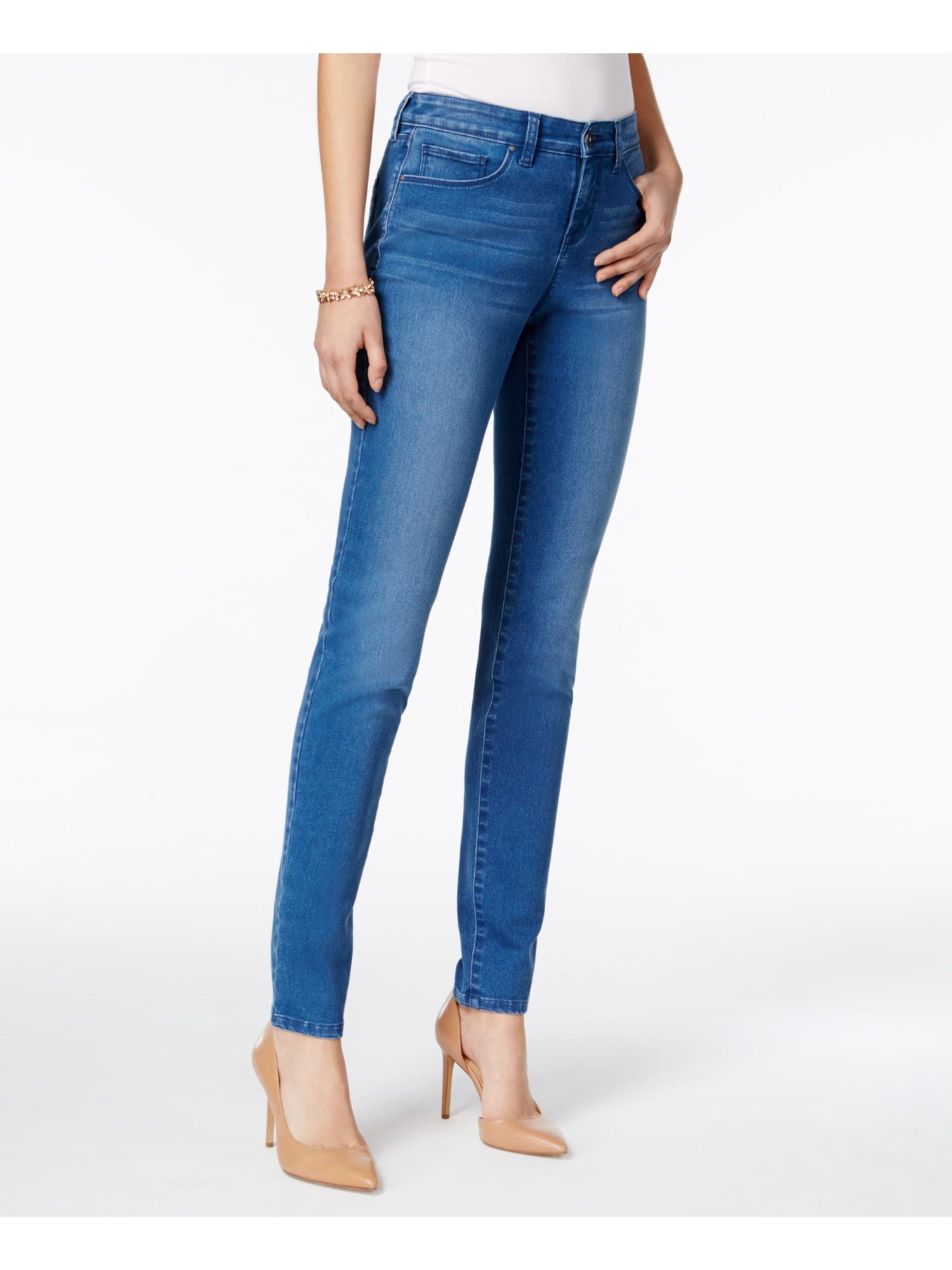 STYLE \u0026 COMPANY Womens Blue Pocketed 