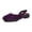 Purple, variant on Womens Flat Sandals Square Close Toe Ankle Strap Fashion Casual Summer Slingback Shoes