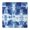 Colorful Tie Dye-2, variant on Colorful Tie Dye Pattern Square Fitted Tablecloth with Elastic Edge,Square Table Cover,Washable Elastic Table Cover for Home Kitchen Party Decor 34"x34"