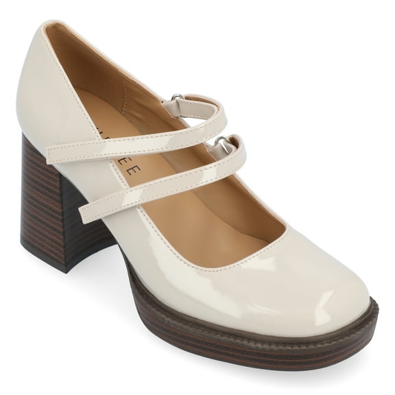 Journee Womens Shasta Mid Heel Square Toe Pumps, Widths Available
