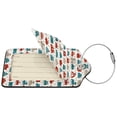 thumbnail image 2 of Gaeub Artoon Car Print Luggage Tag for Suitcase, Travel Leather Bag Tags Identifiers Privacy Cover ID Label with Durable Steel Loop for Women Men Kids Girls Travel-1, 2 of 5