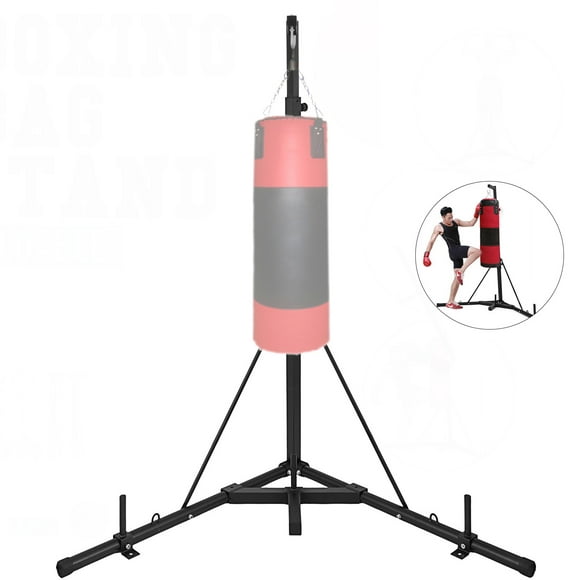 VEVOR Punching Bag Stand Heavy Duty Boxing Punch Bag Stand Folding Height Adjustable Free Standing Boxing Stand Without Bag Punching Stand