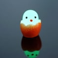 thumbnail image 4 of Adorno de pollo de resina, miniaccesorio de decoración para coche con purpurina, diseño de cáscara de huevo 3D DIY, color aleatorio, 2,1 x 1,8 cm, alta calidad, 4 of 5