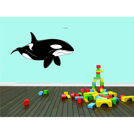 Custom Wall Decal Shark Black White Vinyl Sticker