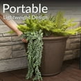 thumbnail image 6 of Sunnydaze Anjelica 24" x 24" x 20" Round Rust Polyresin Outdoor Planter Pot 2-Count, 6 of 15