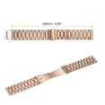 thumbnail image 2 of Correa de Reloj de Malla de Acero Inoxidable Uxcell de 22mm con Liberación Rápida, Correa de Reloj Plegable de Doble Cierre para Hombres y Mujeres, Oro Rosa, 2 of 7