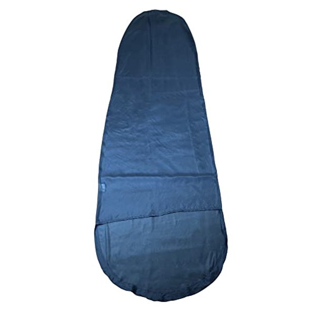 Mountain Warehouse Mummy Silk Sleeping Bag Liner Warm Sack Sheet Blue