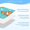 thumbnail image 4 of Ironing Mat Portable Ironing Blanket for Table Top Travel Ironing Pad for Washer Dryer 27.6" x 47.2" Cartoon Clownfish, 4 of 6