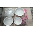 thumbnail image 6 of Non Stick Cookware Set, 13 Piece Kitchen Pot and Pan Set for Frying Soup Milk Cooking, Easy Clean Stainless Steel with Lid and Spatula, Durable Iron Material for Home Use, 6 of 6