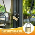 thumbnail image 4 of Uxcell Stainless Steel Padlocks Keyed Different Long Shackle Lock Padlock with Keys for Gym Locker Gate Fence Outdoor 2.3", 4 of 7
