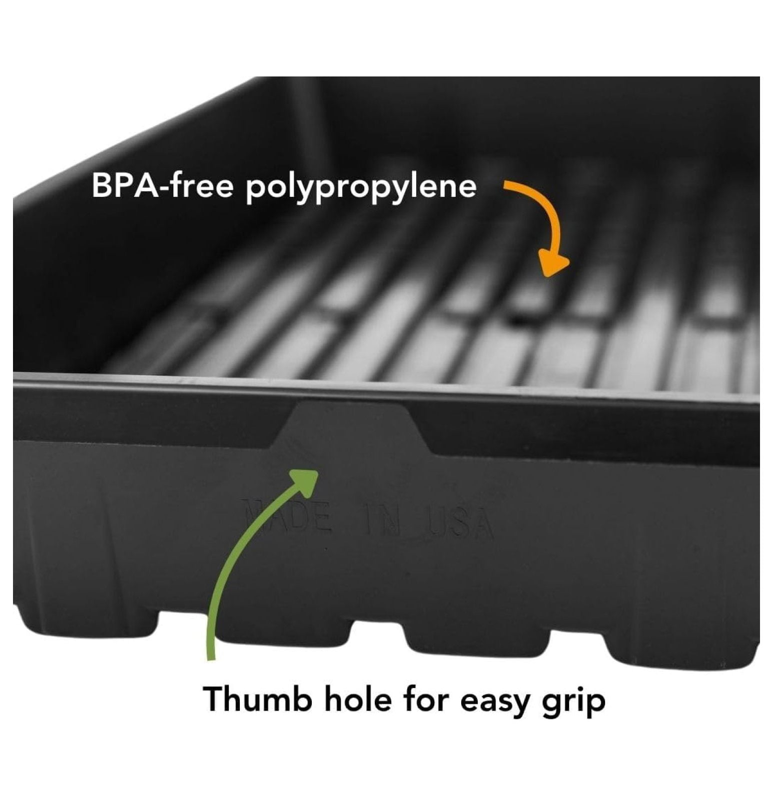 Reusable Seed Starting Trays - Extra Strength No Holes Trays, 5-Pack, for Propagation, Seed Starter, Plant Germination, Seedling Flat, Fodder
