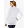 thumbnail image 2 of Jessica London Women's Plus Size Fine Gauge Button-Front Cardigan, 2 of 3