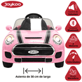 thumbnail image 3 of Montable Electrico para Niños con Luz y Sonido Control Remoto Baterías 6v Bluetooth Apto a partir de 3 años o Hasta 30 kg - Rosa, 3 of 7