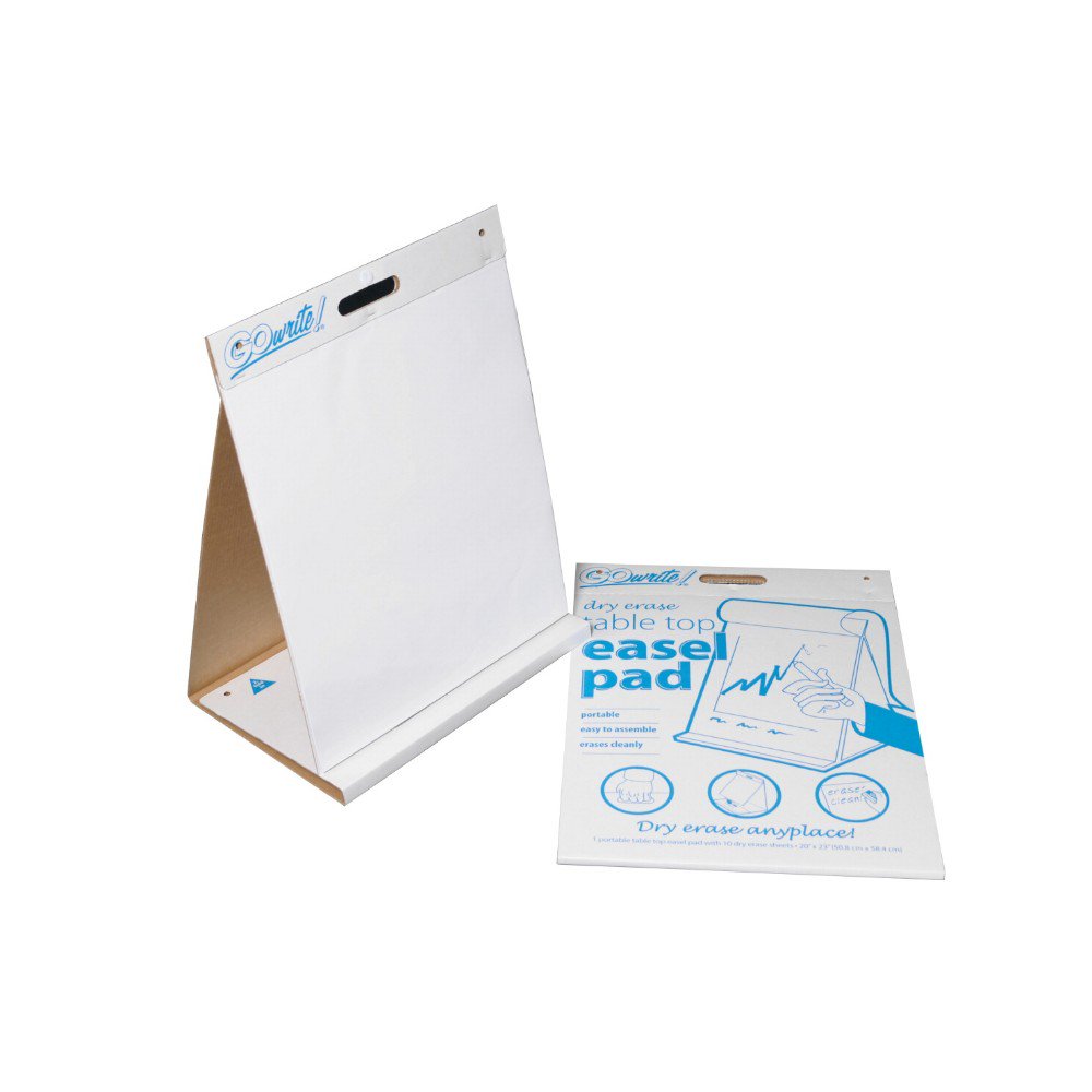 Go Write Dry Erase Tabletop NonAdhesive Easel Pad 20 x 23 In., White
