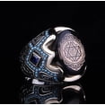 thumbnail image 2 of Roarsilver Seal of Solomon-Star of David Ring-Handmade Mens Ring-Agate Stone Ring-Signet Ring Mens-Jewelry Gift For Mens-Silver Rings for Men-Agate Wedding Ring | 11, 2 of 5