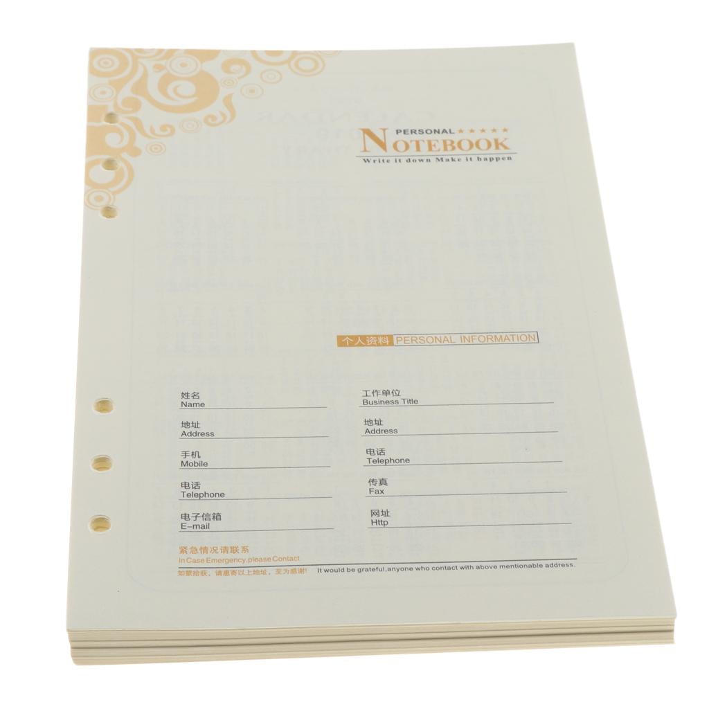 Tongina 2X Loose leaf Binder Paper A5 8.19×5.59inch,Waterproof Ink