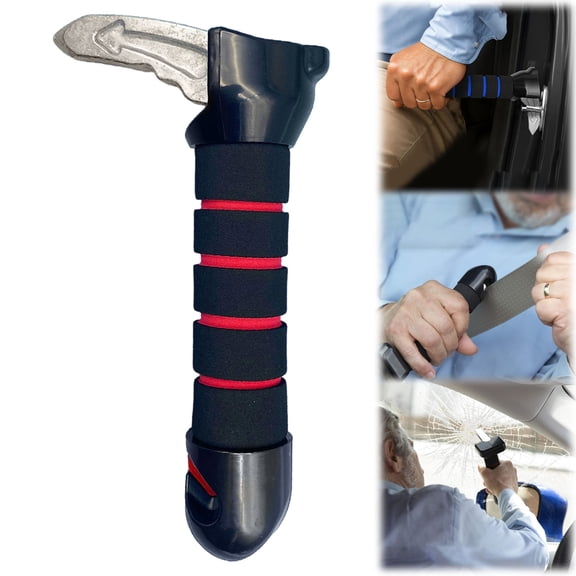 3 in 1 Car Door Handle for Elderly Car Handle Assist, Handly Car Handle Assist Mobility Aid, Car Door Handle for Disabled,Support Multifunction Car Door, for Elderly, Disabled & Injured（Red）