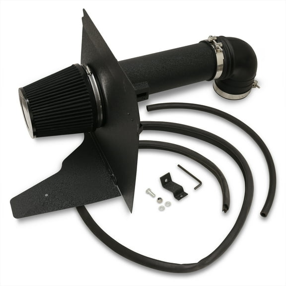 AJP Distributors Cold Air Intake System Black Aluminum Pipe Heat Shield Filter Compatible/Replacement For Chevrolet Chevy Camaro SS 6.2L V8 LS3 L99 LSA 2010 2011 2012 2013 2014 2015 10 11 12 13 14 15