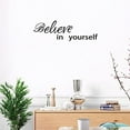thumbnail image 4 of 1 Sheet PVC Wall Decals Stickers Believe Yourself. Vinyl Motivational Quotes Decal for Living Room Study Area Home Bedroom Kid Room Classroom Decor Office, 4 of 9