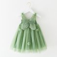 thumbnail image 2 of Glisme Girls Dress Sleeveless Suspenders Dance Party Dress For Stage Performance Skin Friendly Fit Princess Dress For Girl Size 2-3 Years,Green, 2 of 6
