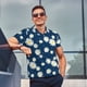 thumbnail image 4 of Balery Daisies Flowers Camisa Polo de Hombre con Estampado, de Manga Corta y Tejido Medio, Camisa Tipo Golf Polo-Large, 4 of 6