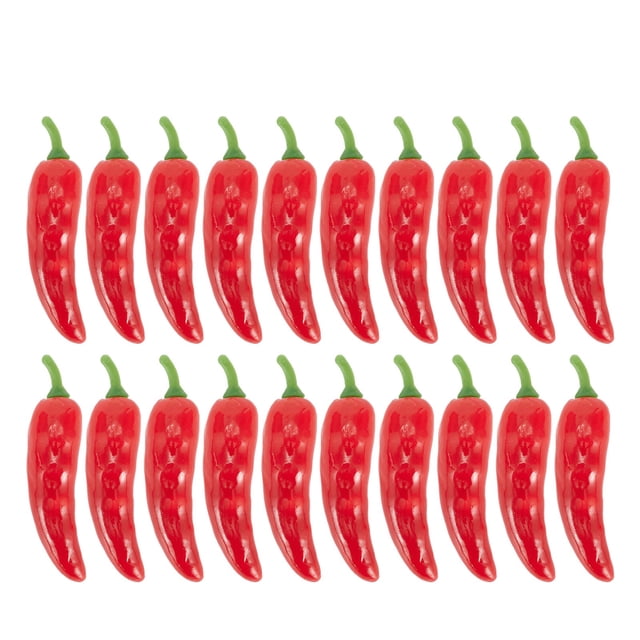 20 Pcs Légumes Artificiels Faux Piment Rouge Modèle de Pomme de Terre Décoration de Cuisine