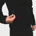 thumbnail image 5 of Izas Minto Men's Hooded Softshell Jacket (Small, Black/Dark Grey), 5 of 5
