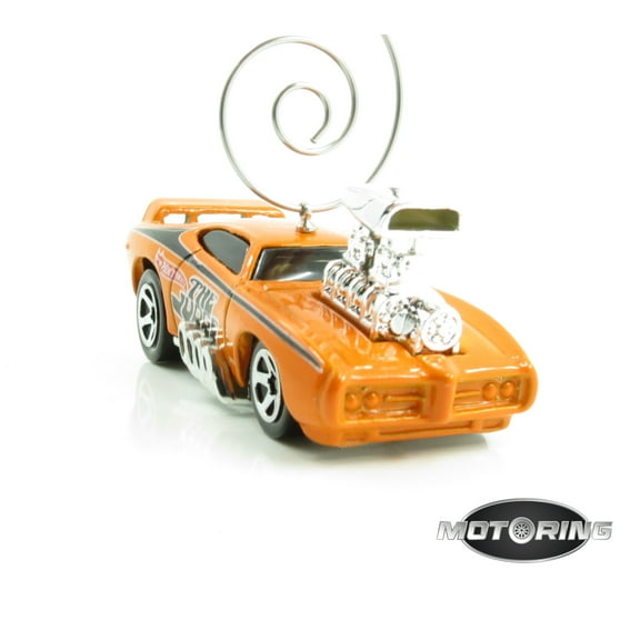 1969 '69 Pontiac GTO The Judge Orange Car Rare Christmas Tree Ornament Diecast