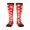 3 Black, variant on Women's Knee High Socks Canada Maple Leaf Print Outdoor Casual Tube Socks