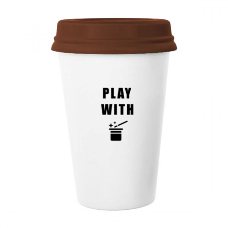 

Magician Miracle Art Deco Fashion Mug Coffee Drinking Glass Pottery Cerac Cup Lid