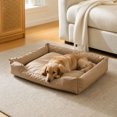 thumbnail image 6 of Linnome Cozy Oxford Cloth Pet Bed Water-Repellent Warm - All-Season Non-Stick Hair Cat Dog Bed with Grip Dots - Waterproof Fabric Pet Cushion for Indoor Small Cats Dogs, 6 of 7