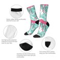 thumbnail image 6 of Goofa Flamingo Printed Men's Crew Socks, Soft Durable Breathable Moisture-Wicking with Odor Control Cotton socks, 6 of 9