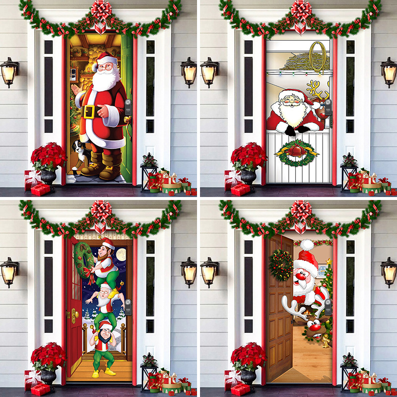 Alex Christmas Hanging Flag Banner 2025 Holiday Porch & Door