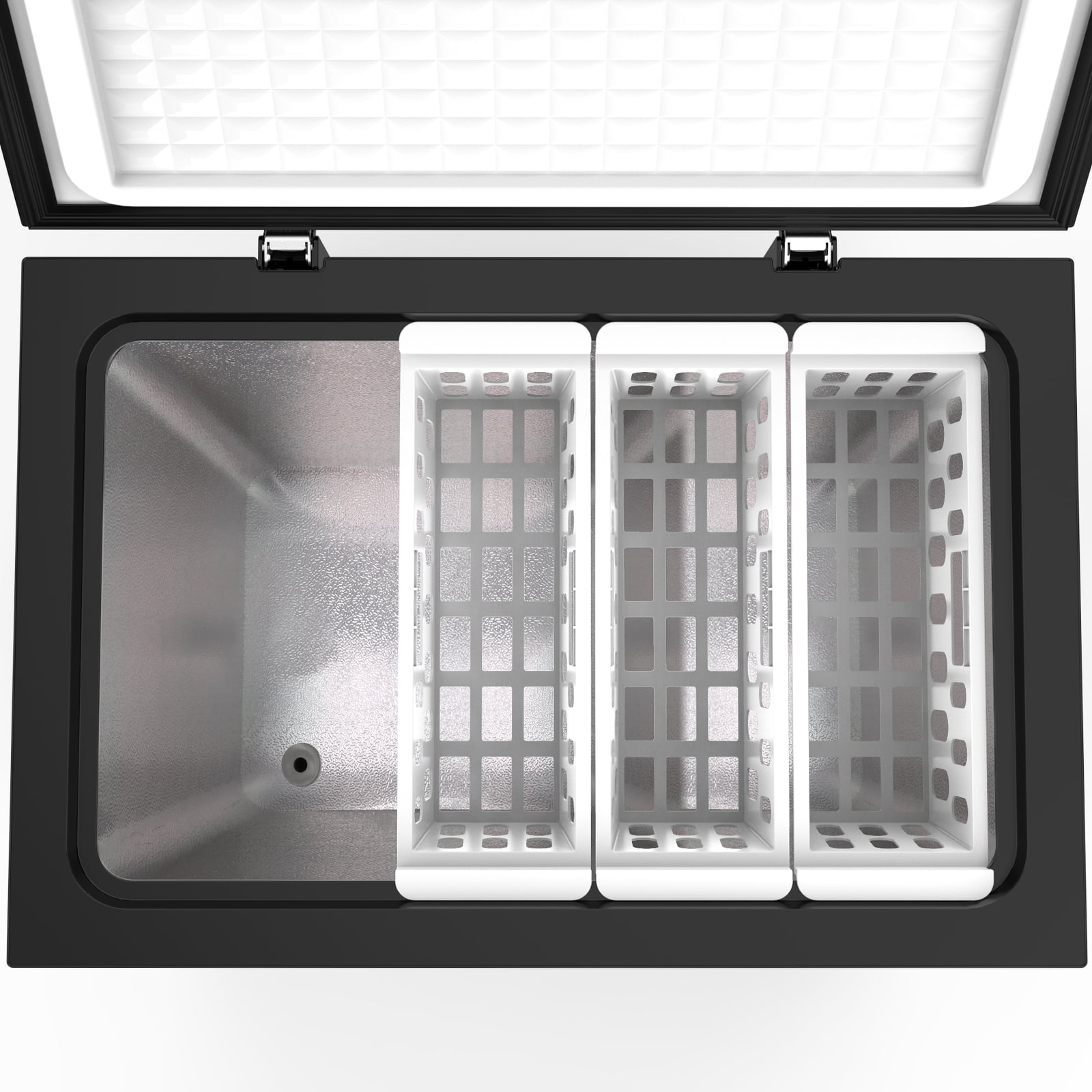 KNDKO 7.0 cu.ft. Chest Freezer with Adjustable Temperature, Free Standing Top Open Door Compact Freezer with Removable Basket for Kitchen/Home/Bar/Garage/Office