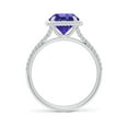 thumbnail image 2 of ANGARA Natural 1.8 ct Tanzanite Twist Rope Split Shank Ring in 14K White Gold for Women (Size-8mm) | December Birthstone, Birthday, Anniversary, Jewelry Gift for Women | Natural Tanzanite Ring, 2 of 8
