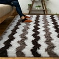 thumbnail image 2 of Softlife Super Soft Rug For Living Room Fluffy Rugs For Dorm Room Cute Plush carpet For Bedroom,6' x 9',Stripe, 2 of 7