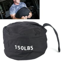 New Workout Sandbag 150LBS Fitness Sand Bag Workout Strength Freestanding Black 15.74*11.81in for Fitness People, Athletes, Military Personnel