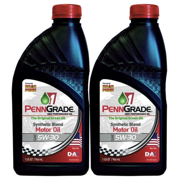 Brad Penn / PennGrade 1 Semi-Synthetic Engine Oil 71096, 5W30, 2 Quarts