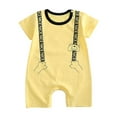 thumbnail image 2 of Cotton Jumpsuit for Baby GirlsBoys,Baby Boys Girls Bodysuit Short Sleeve Romper Jumpsuit,Baby One Piece Rompers Loose Round Neck Cute Print Romper for Boys Girls Outfits Pajama, 2 of 4