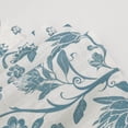 thumbnail image 5 of Hiasan Farmhouse Linen Valance Curtains for Kitchen, Floral Rustic Rod Pocket Valance for Living Room Bedroom, 42 x 18 Inch Window Valance, Blue on Protea Silhouette, 1 Panel, 5 of 8