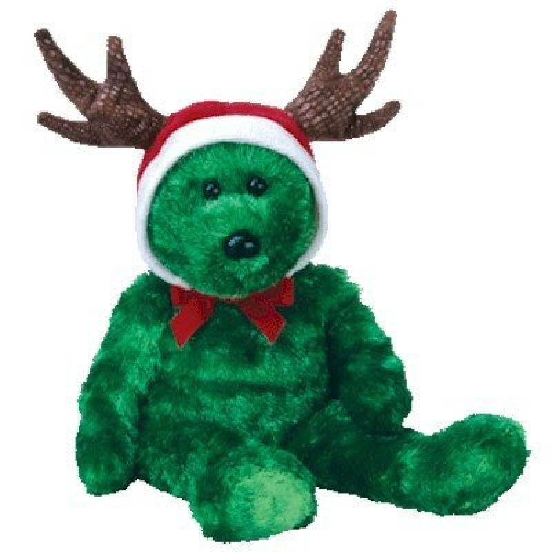 TY Beanie Buddy 2002 HOLIDAY TEDDY